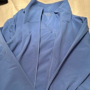 Ceil Blue Mandala scrub jacket